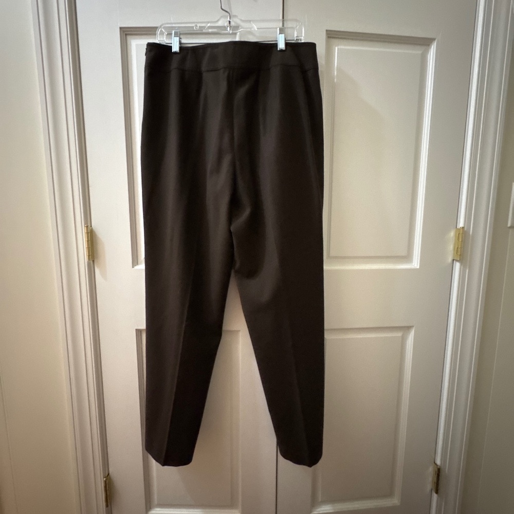 Talbots Brown straight leg wool pants 14 excellent condition